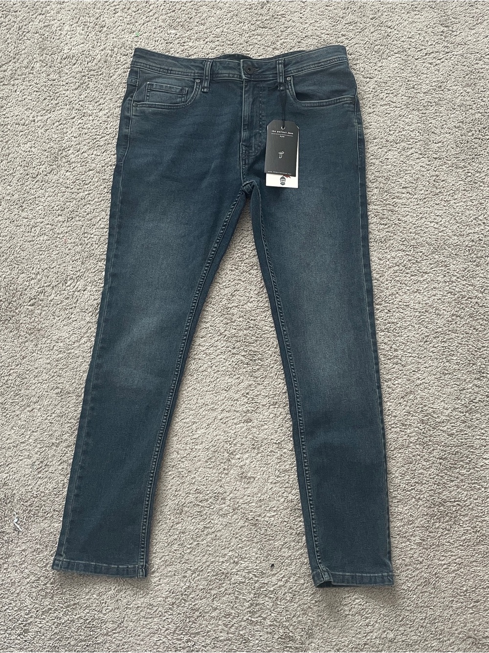 NWT The Perfect Jean NYC Men's Skinny Fit Dark Wash Stretch 33x30
